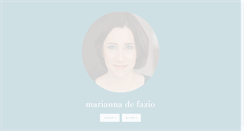 Desktop Screenshot of mariannadefazio.com